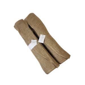NEW Mainstays Unwired Natural Jute Burlap Ribbon - Set of 2